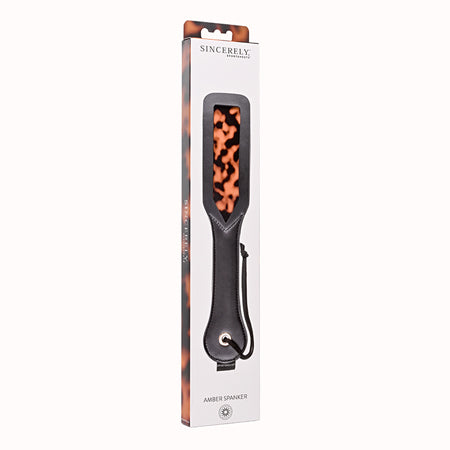 Sincerely, Sportsheets Amber Layered Spanker Tortoiseshell-0