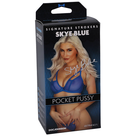 Signature Strokers Skye Blue ULTRASKYN Pocket Pussy Beige-0