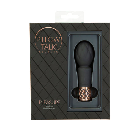 Pillow Talk Secrets Pleasure Rechargeable Clitoral Vibrator Wand Black-0