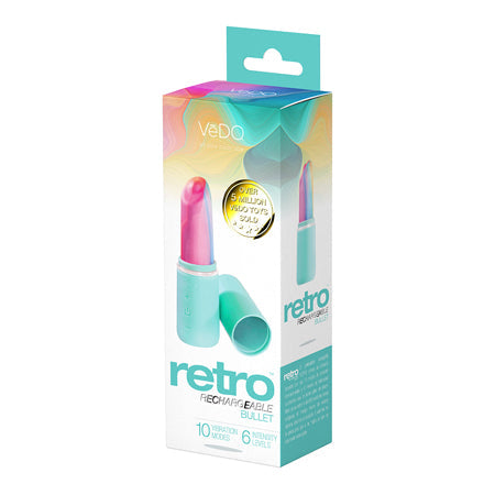 VeDO Retro Rechargeable Bullet Turquoise-0
