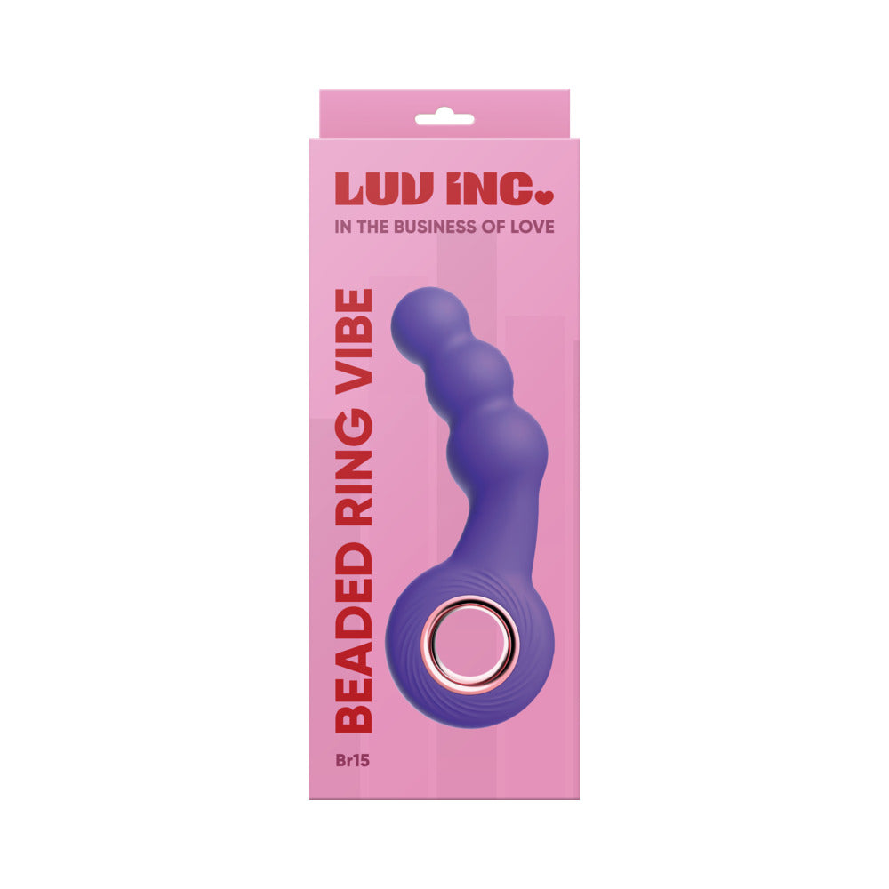 Luv Inc Br15: Beaded Ring Vibe Purple-0
