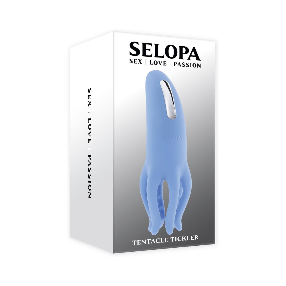 Selopa Tentacle Tickler Rechargeable Silicone Flexible Bead Vibrator Blue-0